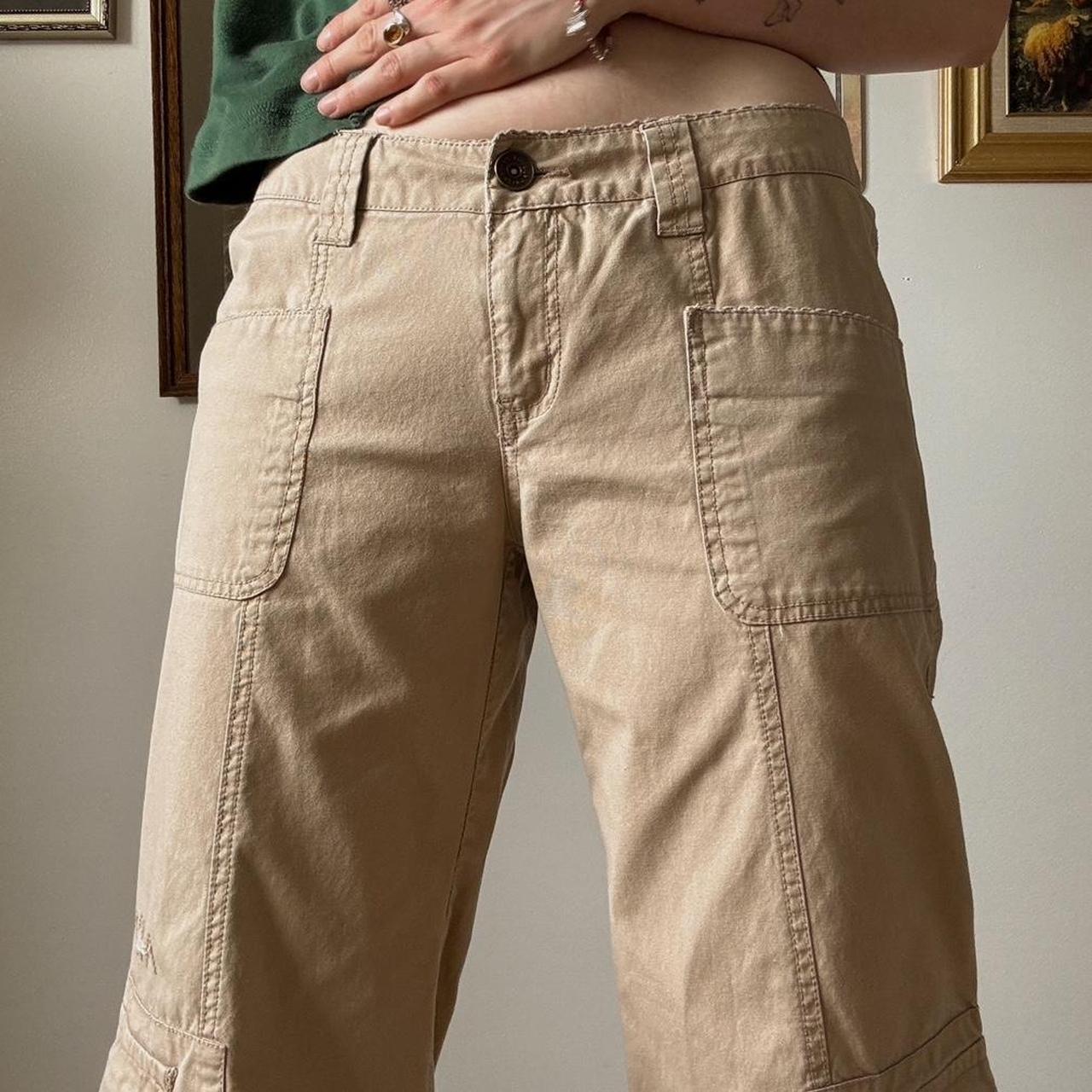 Y2K flare cargo pants (M)