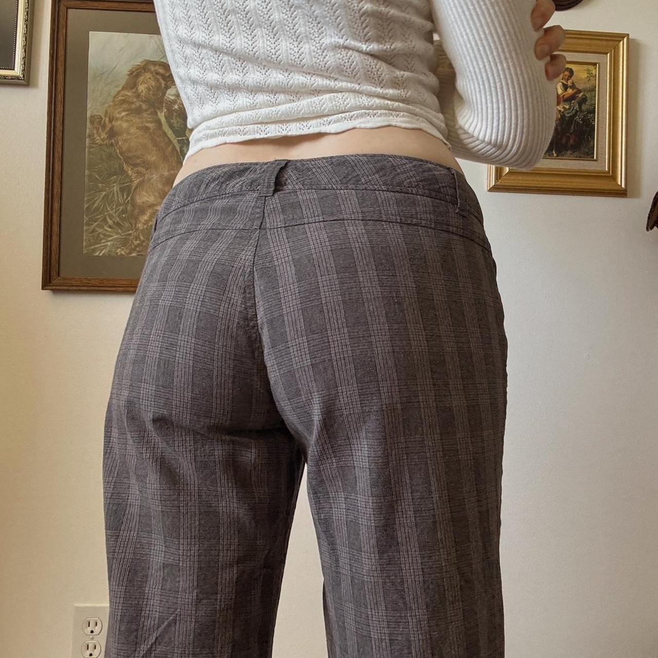 Grey wide leg trousers (S)