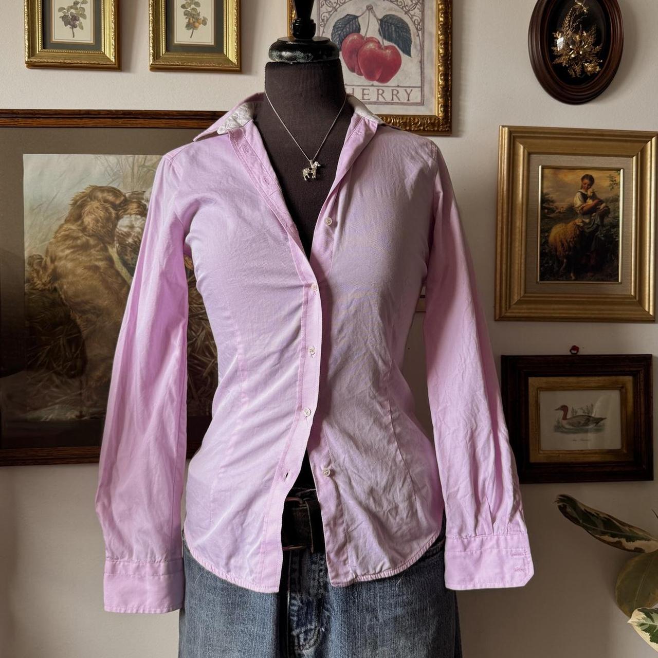 Lilac button up blouse (XS)