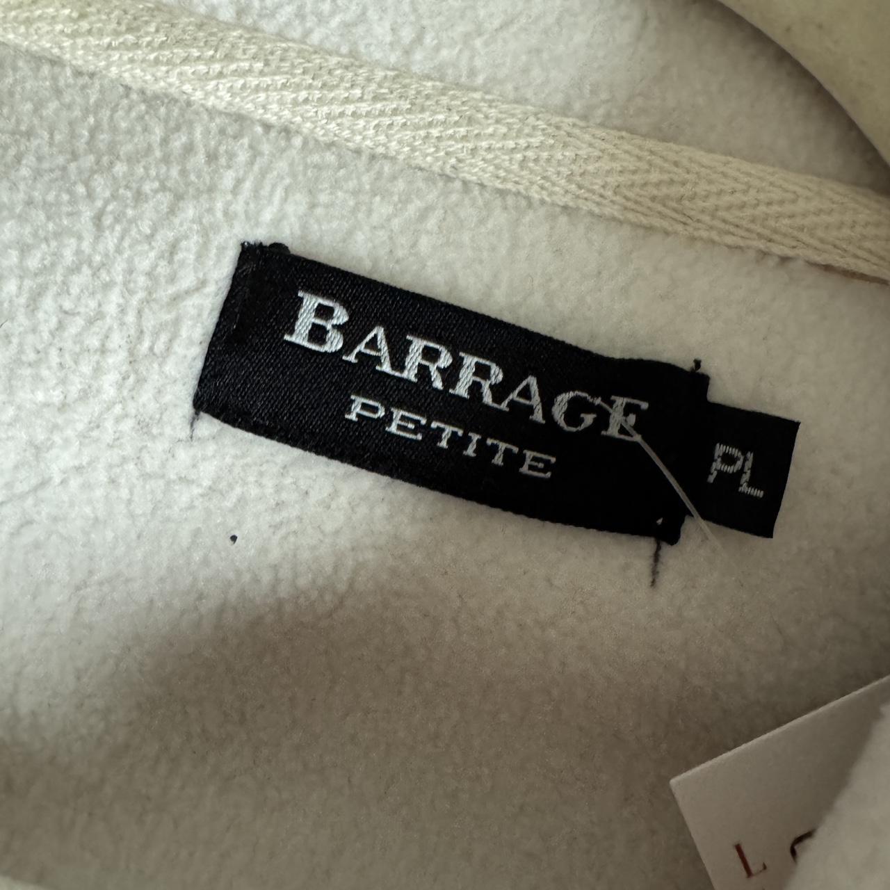 Tan & cream fleece zip up (S)