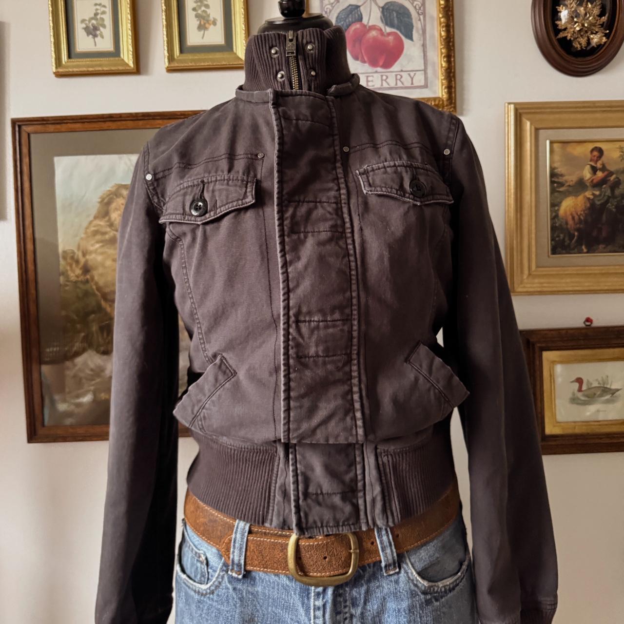 Grey y2k bomber jacket (S)