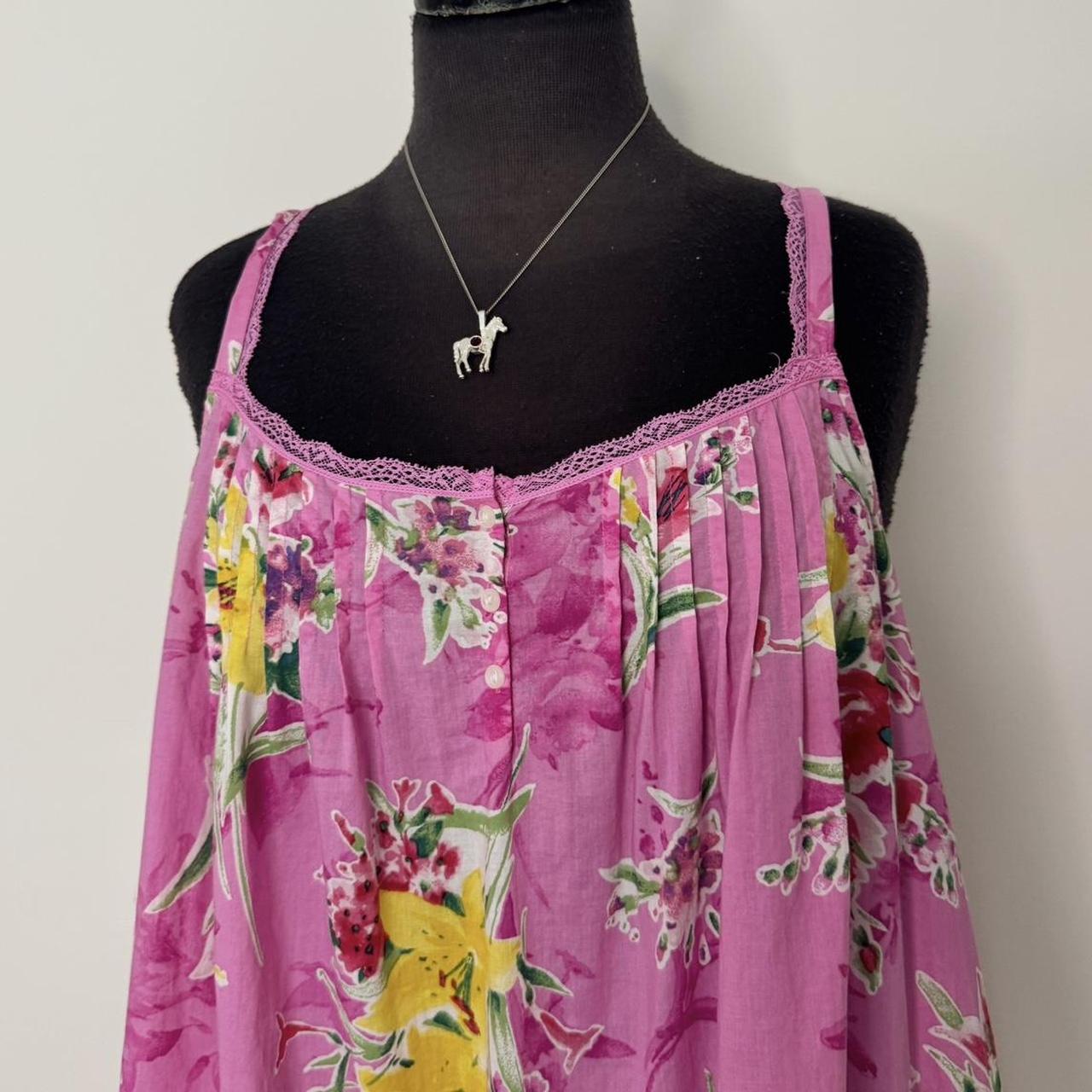 Pink Ralph Lauren floral ruffle dress (L)