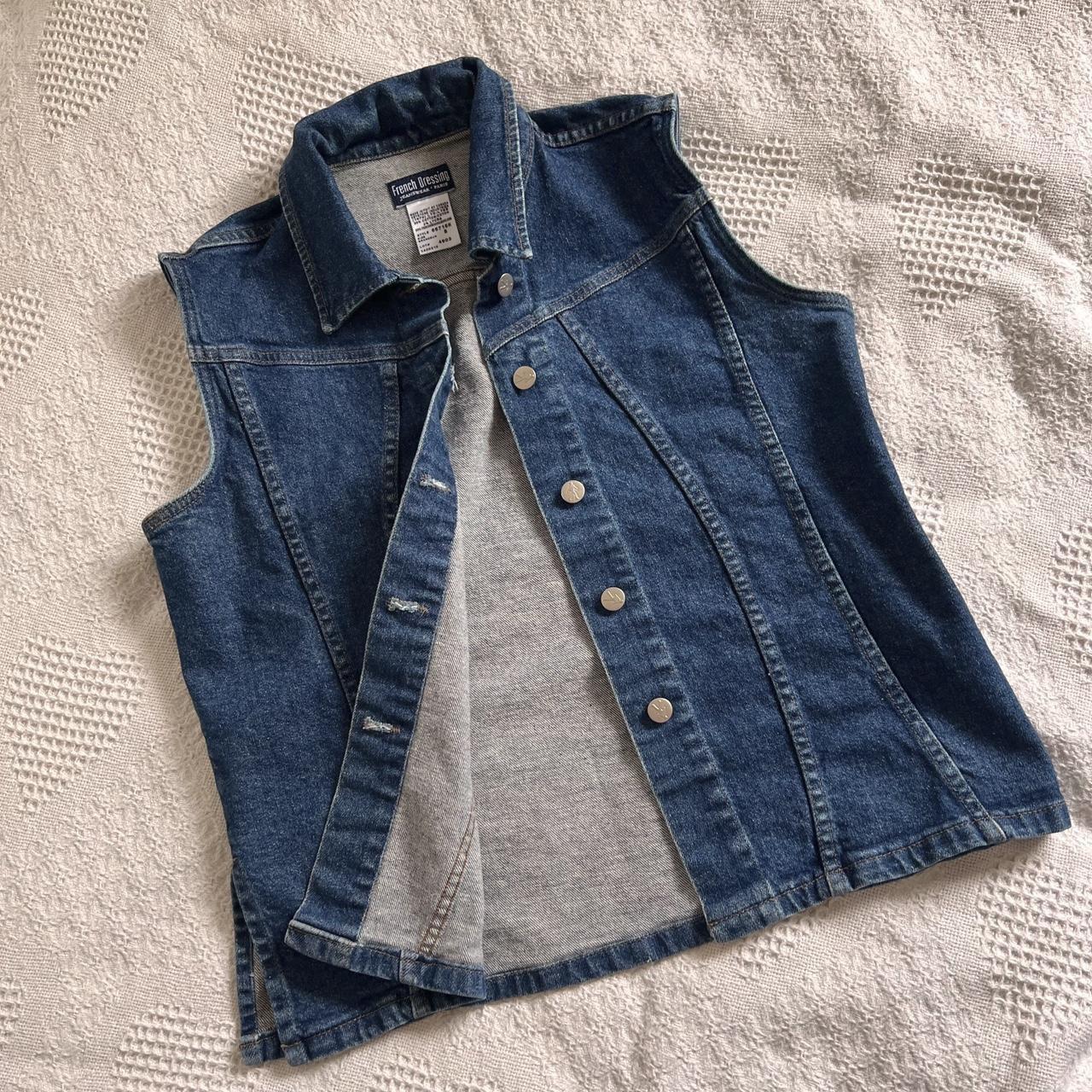 90s cowgirl denim vest (M)