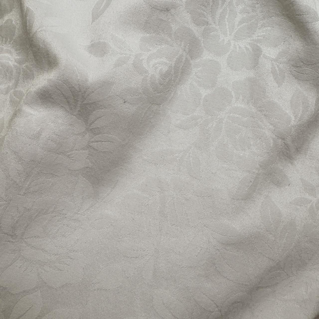 White floral wide leg pants (S)