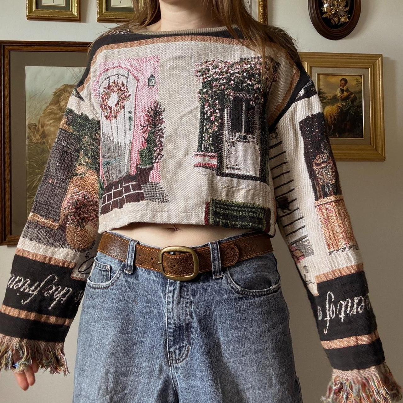 Vintage tapestry sweater (M)