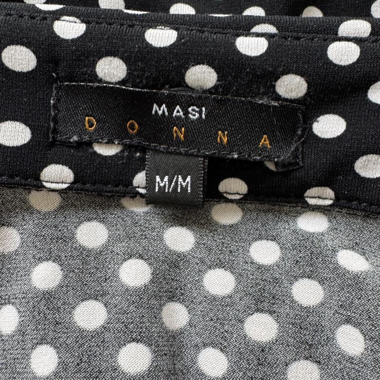 Polka dot 3/4 sleeve top (M)