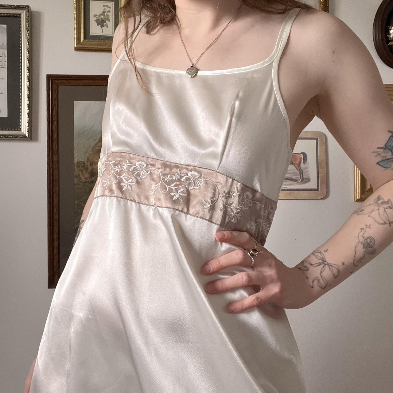 90's satin slip dress (M)