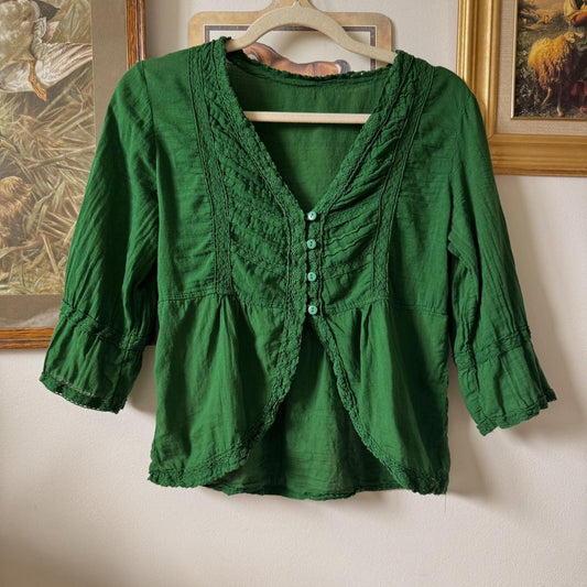 Green fairy lace blouse (S)