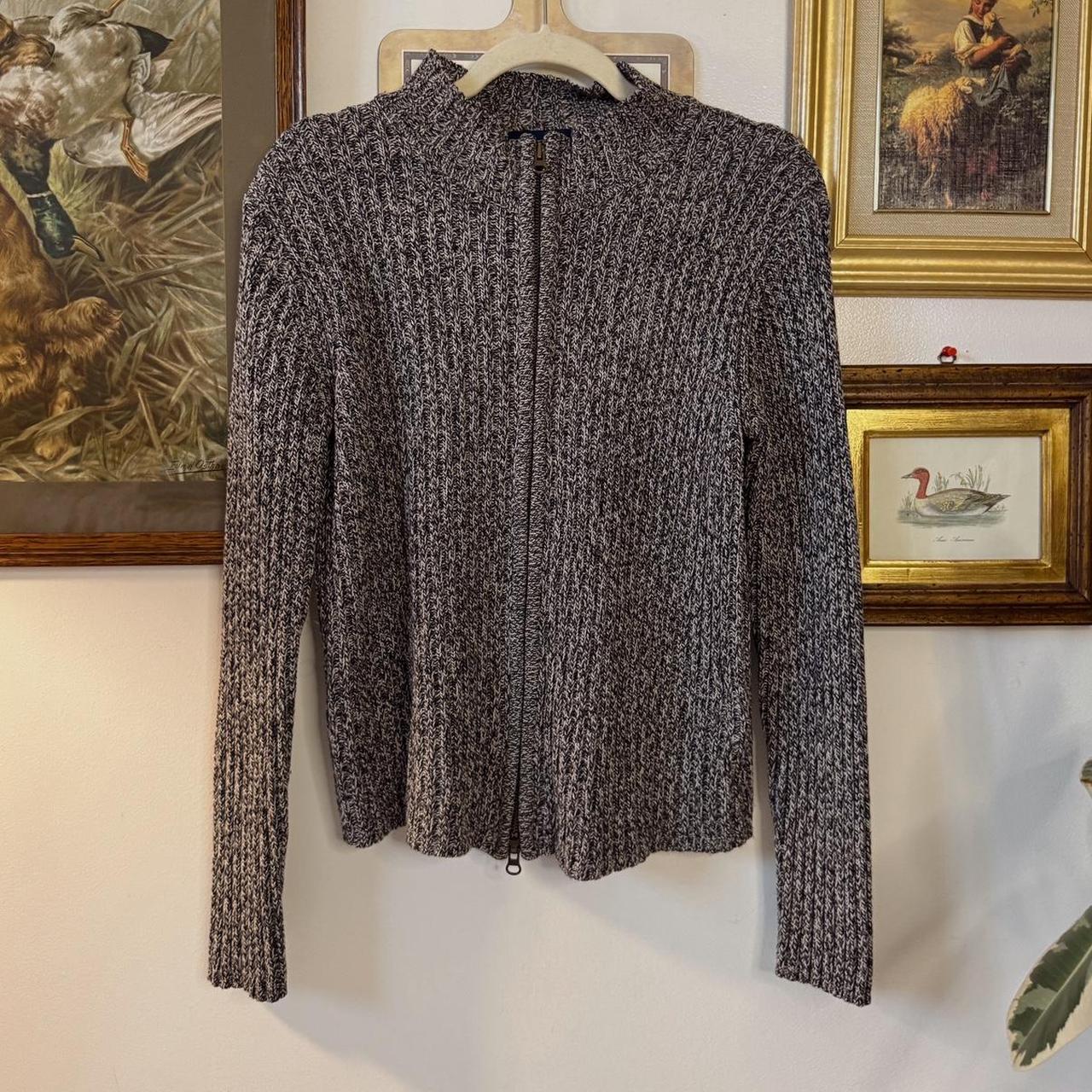 Dark grey mock neck knit (S)