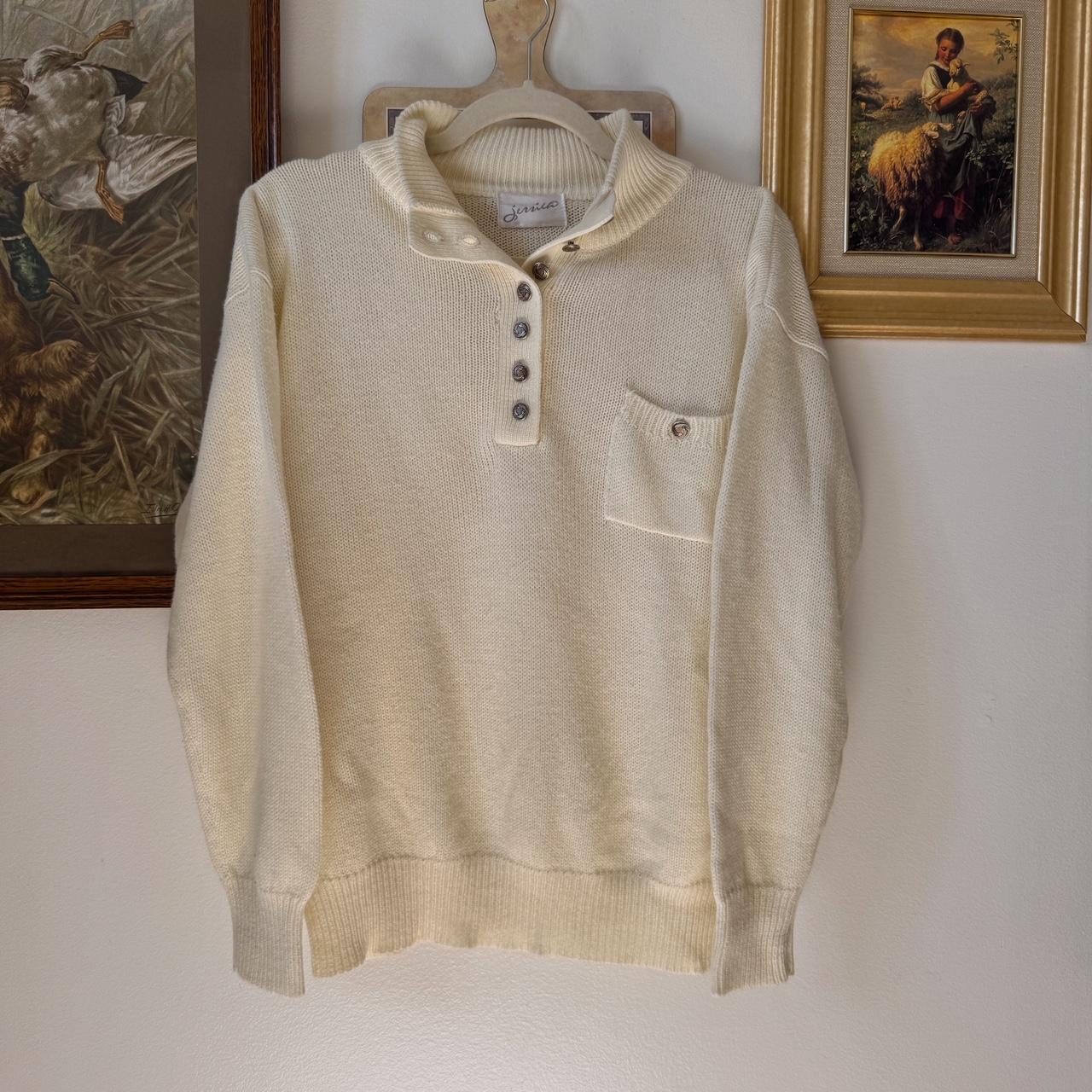 90s slouchy mock neck sweater (S)