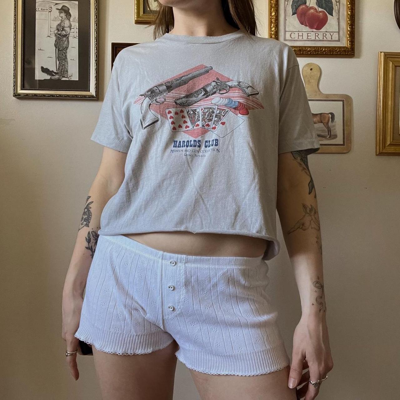 Vintage casino baby tee (M/L)