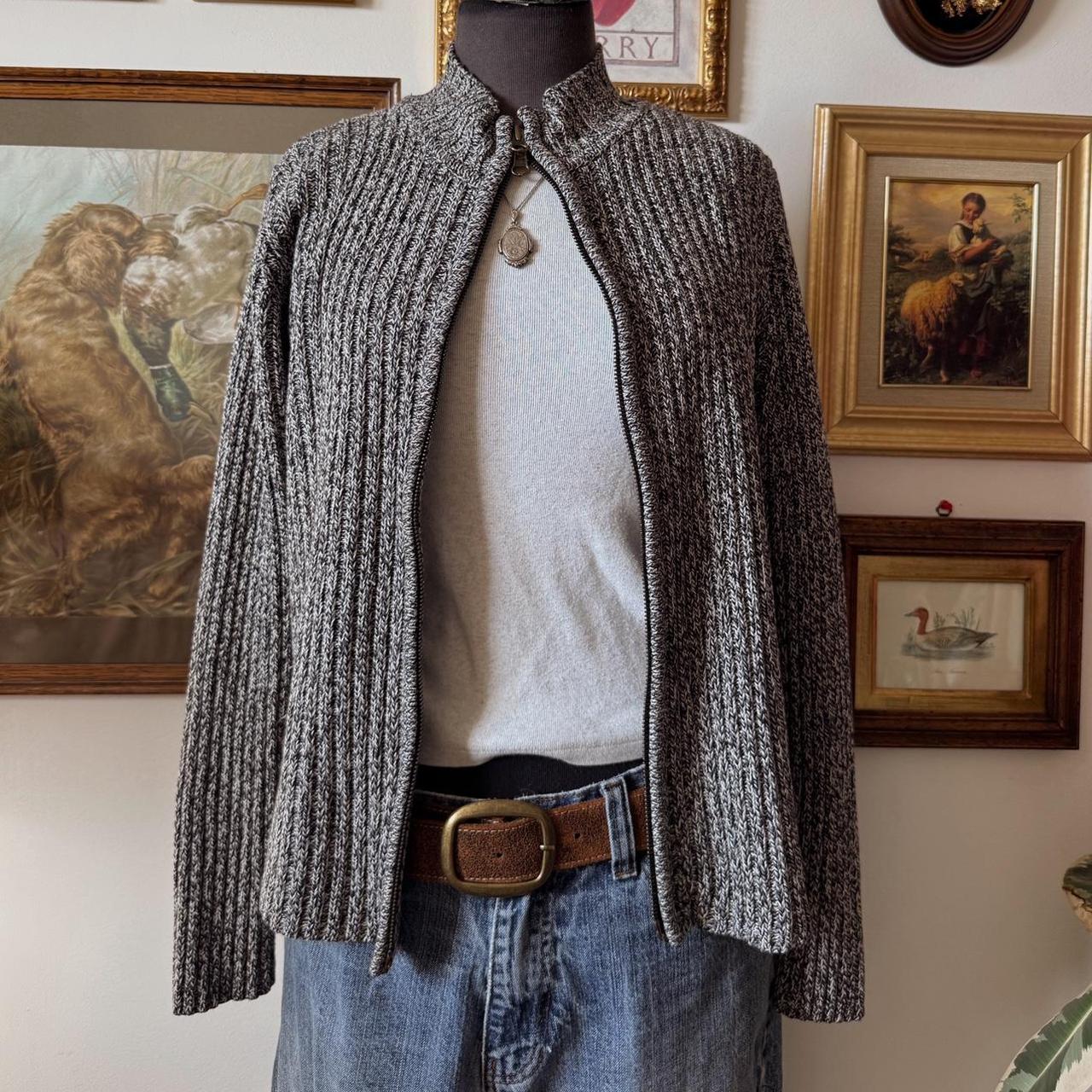 Dark grey mock neck knit (S)