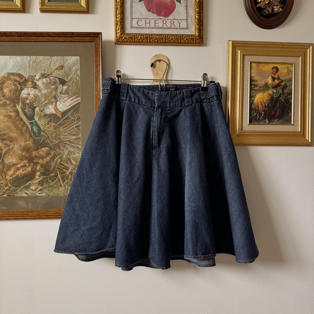 Denim midi skirt (29")