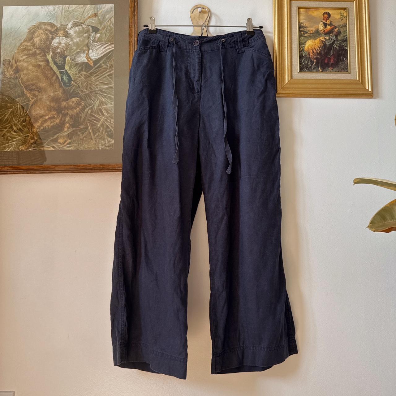 Breezy linen capri pants (M)