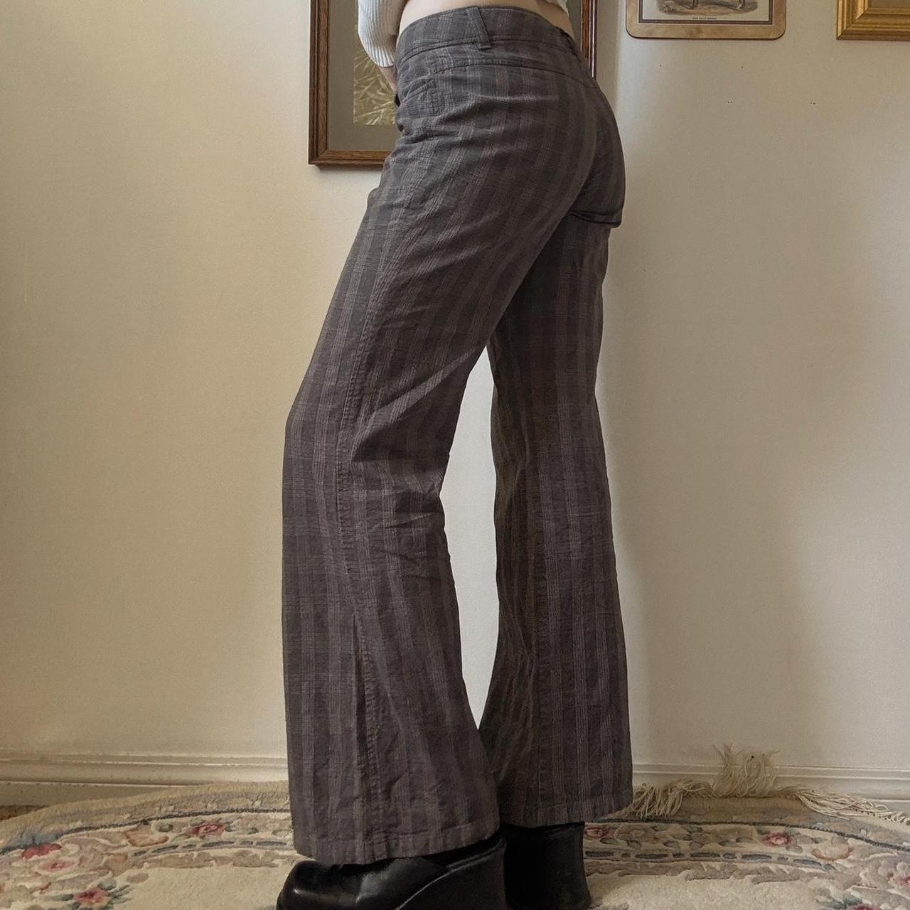 Grey wide leg trousers (S)