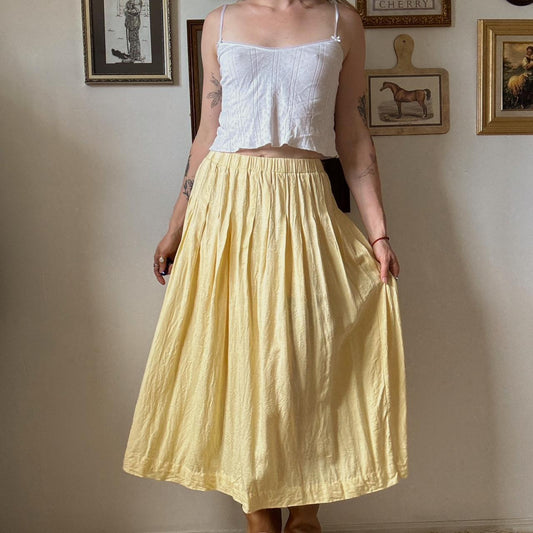 Buttercream maxi skirt (M)