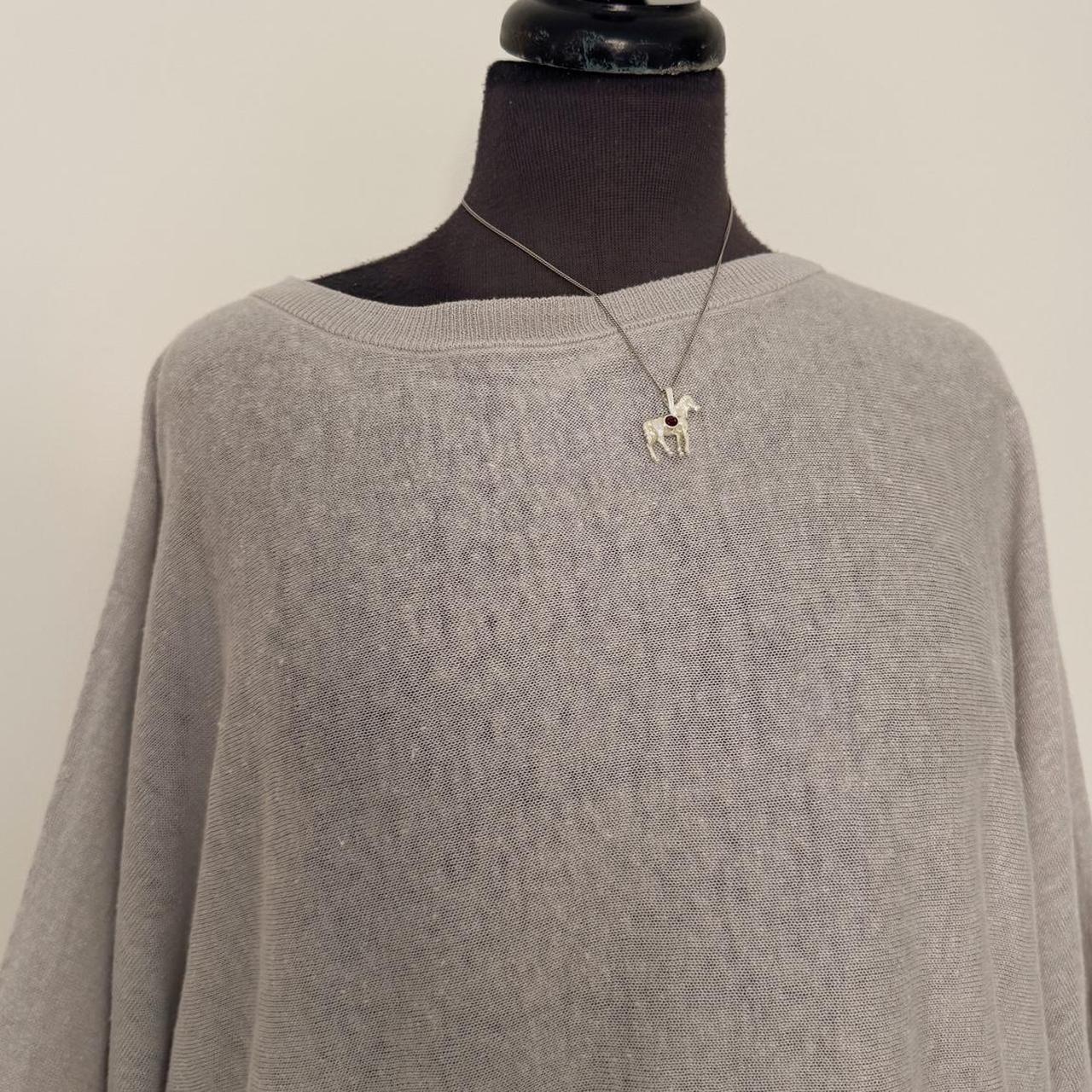Grey linen angelic top (S/M)