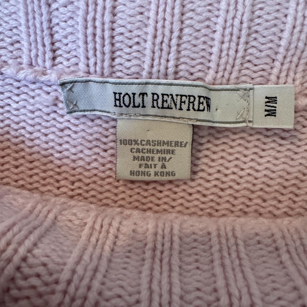 Pink cashmere off the shoulder sweater (M)