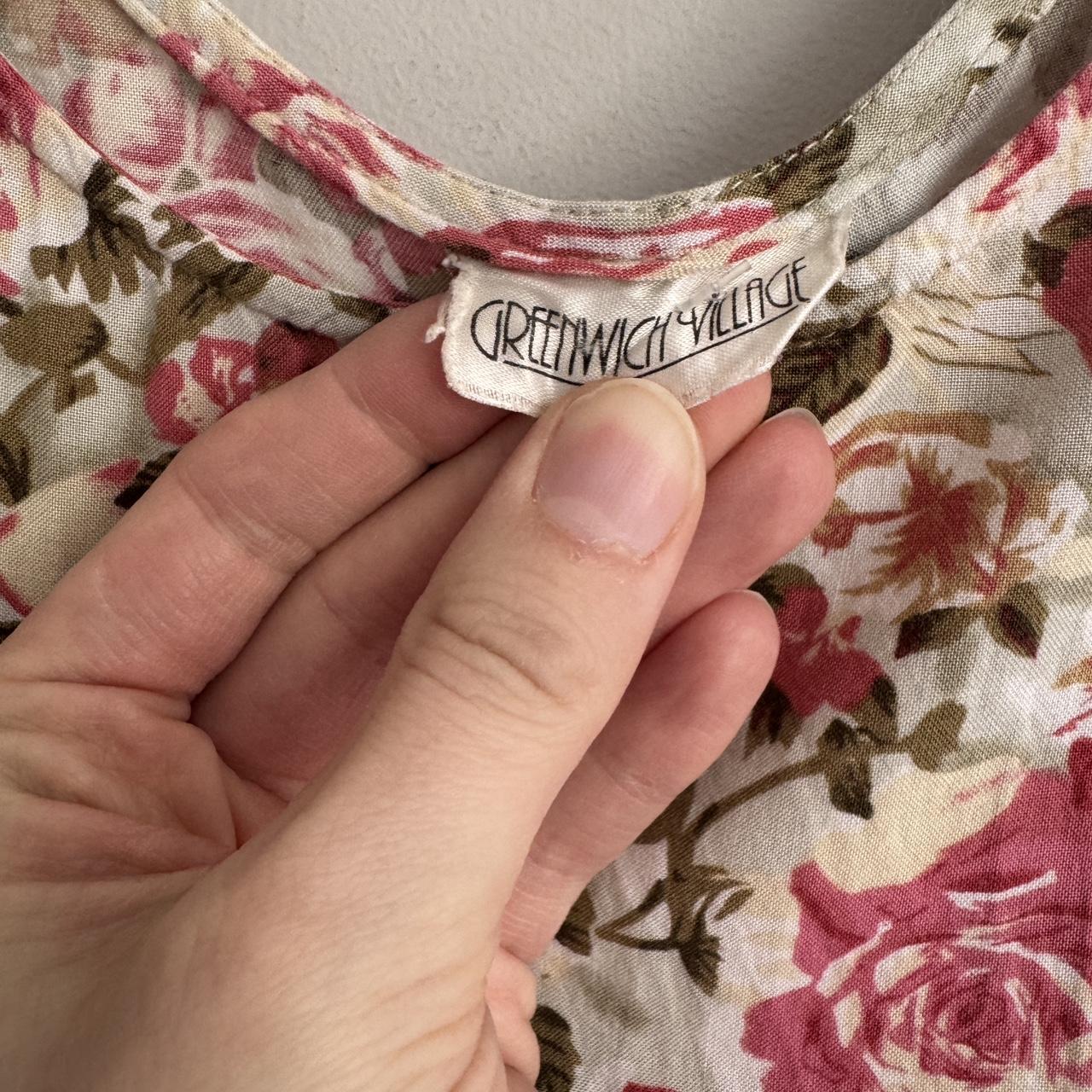 1990s floral maxi dress (S/M)