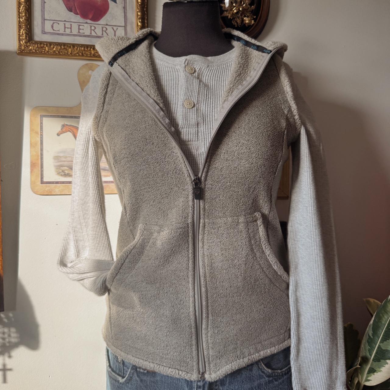 Soft fleece lined zip up vest (S)