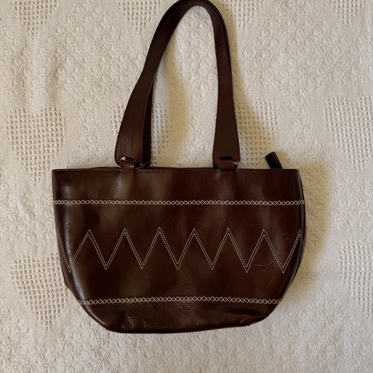 Boho vintage leather bag