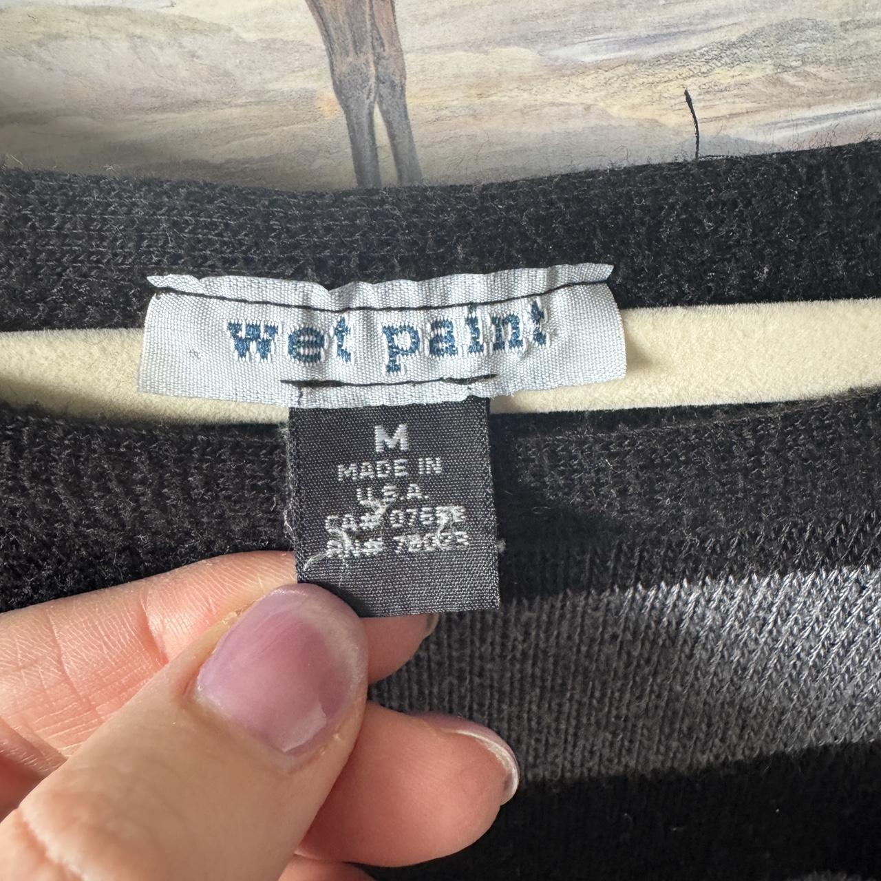 Y2K slouch striped top (M)