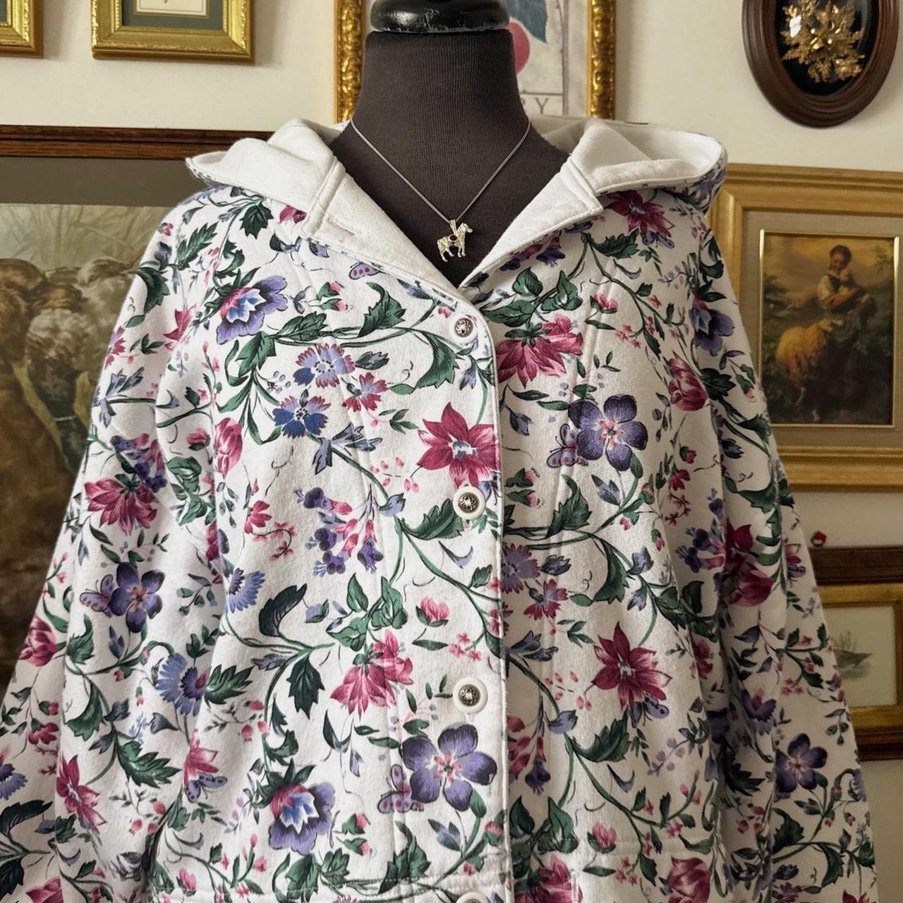 Floral cozy spring jacket (L)