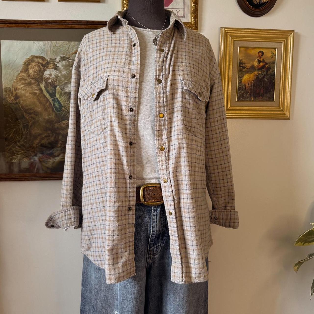 Cowgirl flannel button up (M)