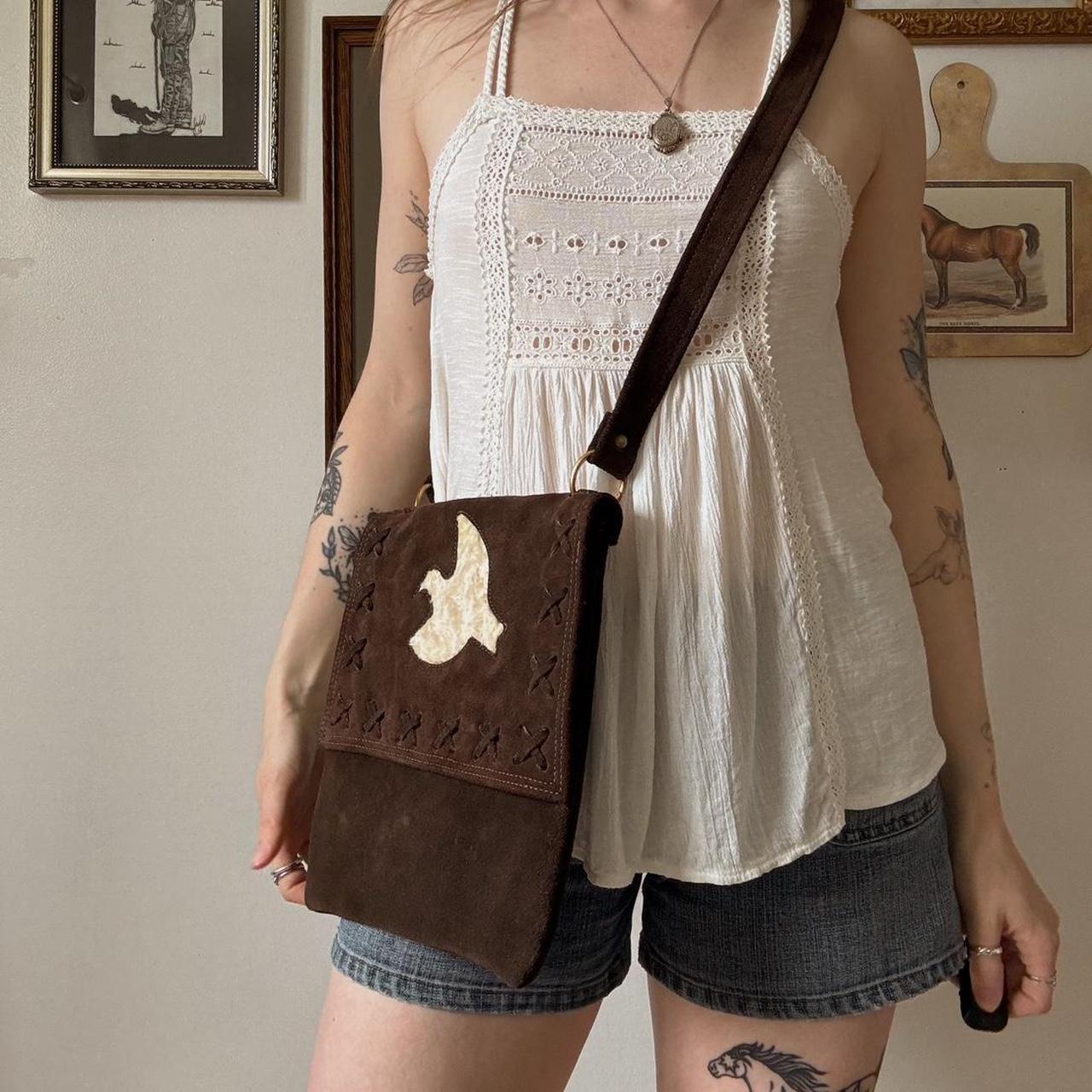 Dove leather bag