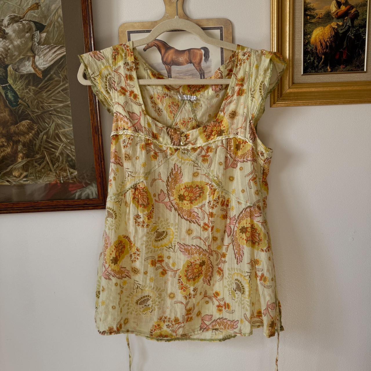 Paisley fairy babydoll top (M)