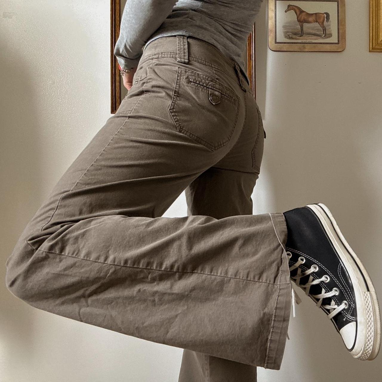 Low rise cargo pants (S)