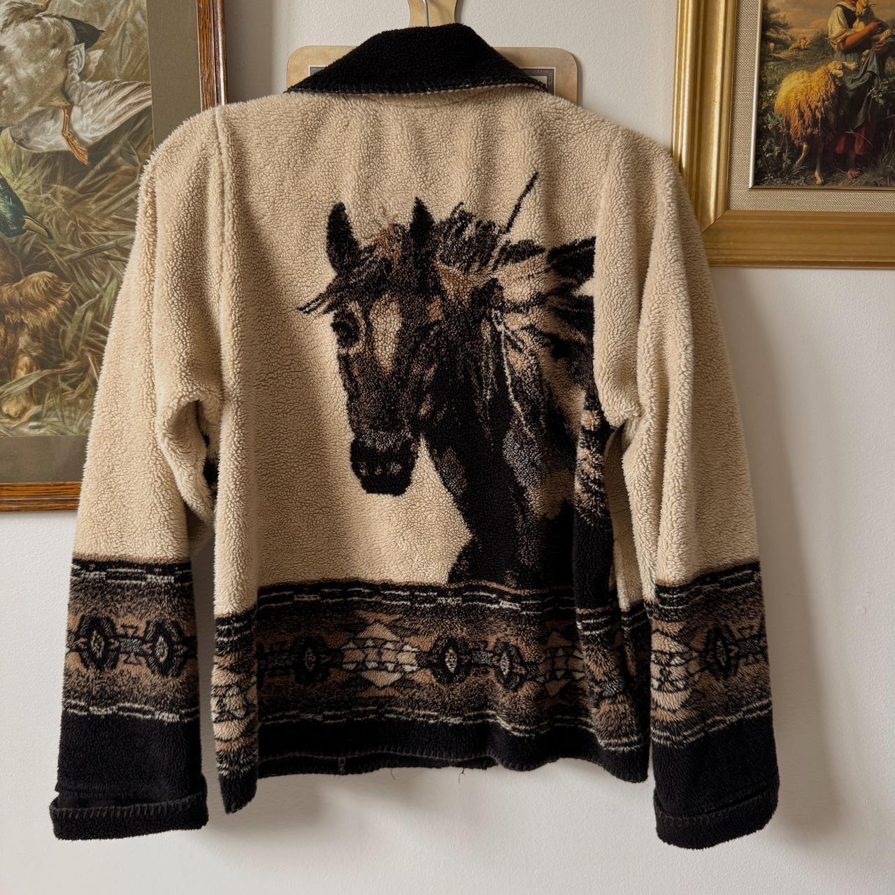 Horse fleece sweater (S)