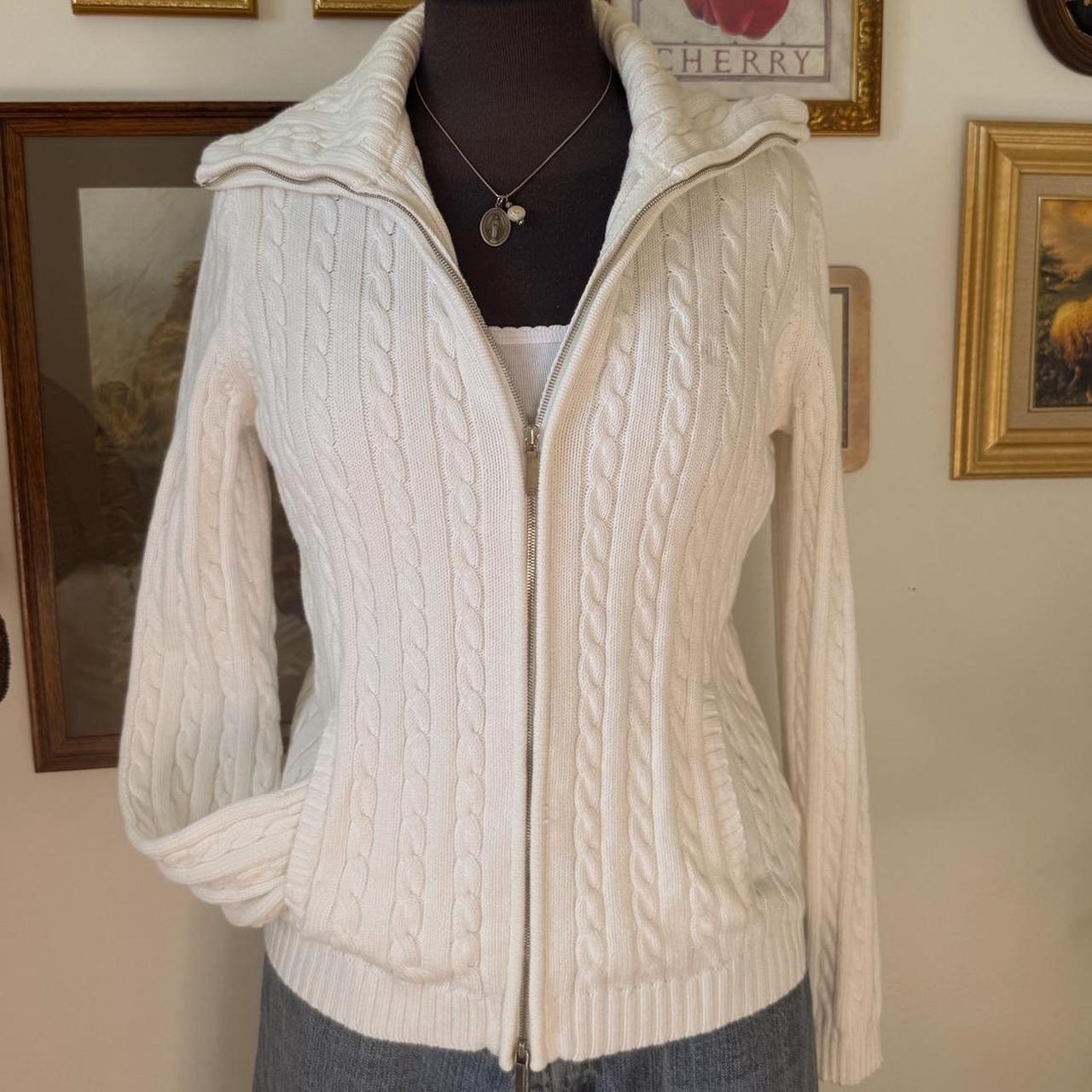 White Ralph Lauren cable knit (S)