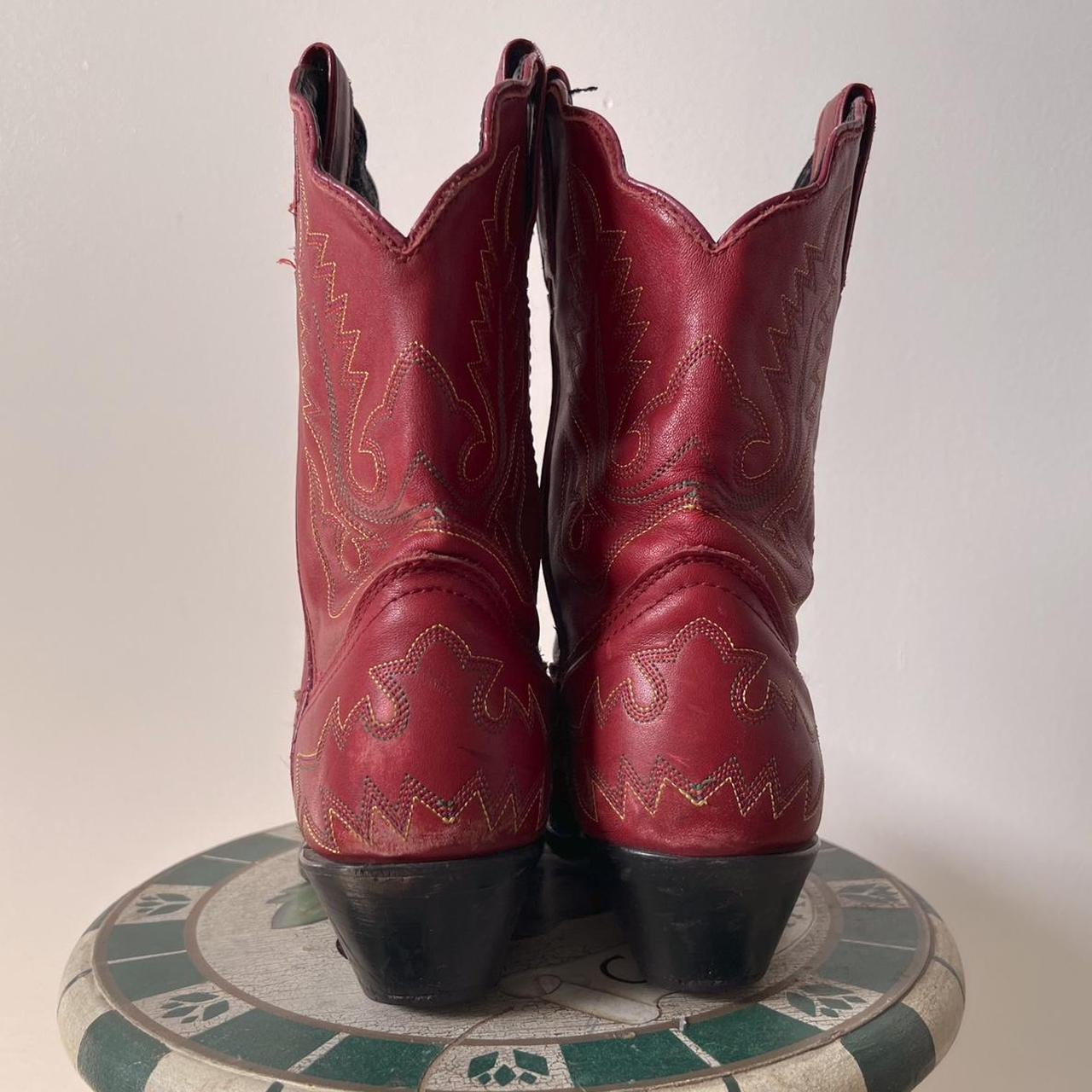 Cherry red cowboy boots (8.5)