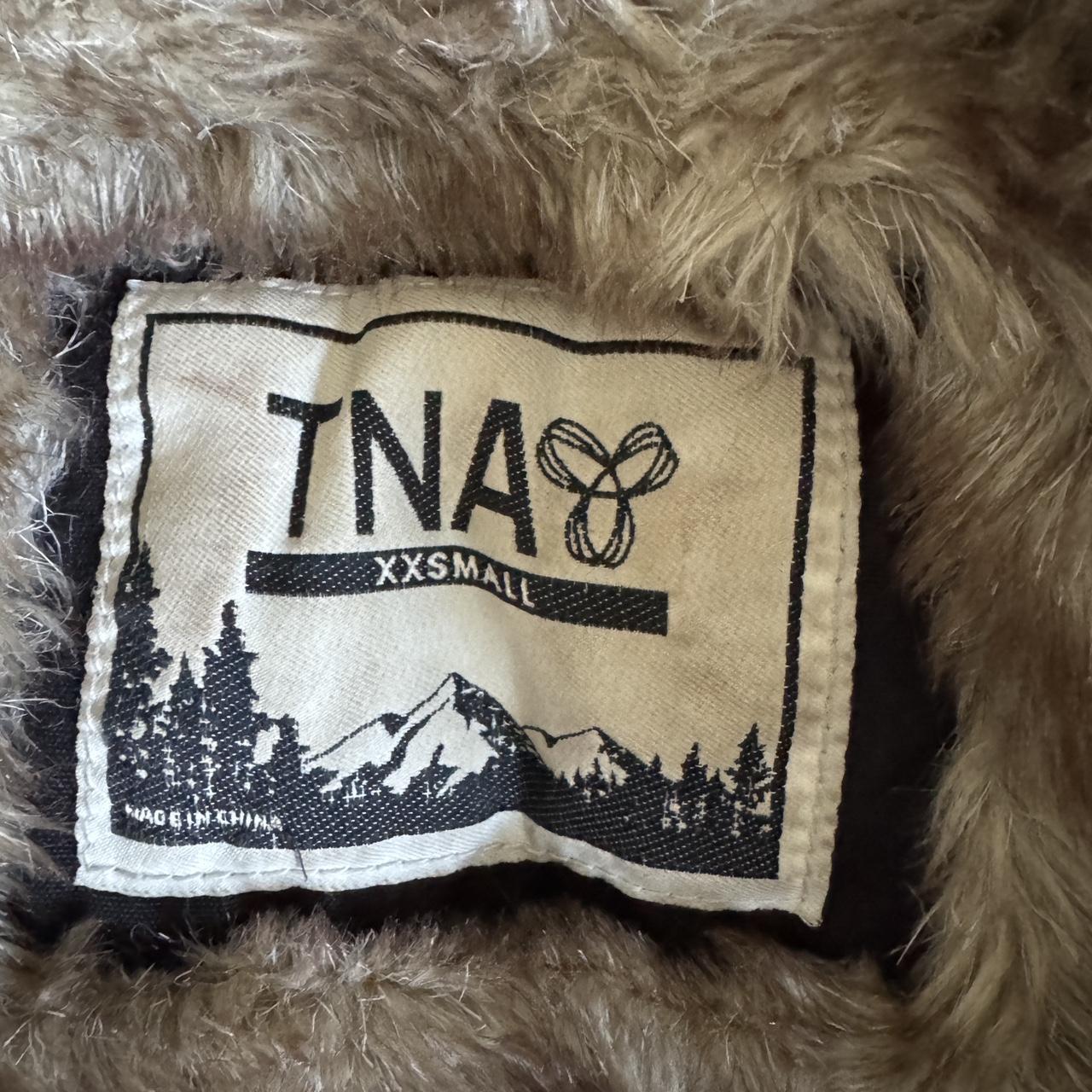 Black bomber fur lined jacket (XXS)