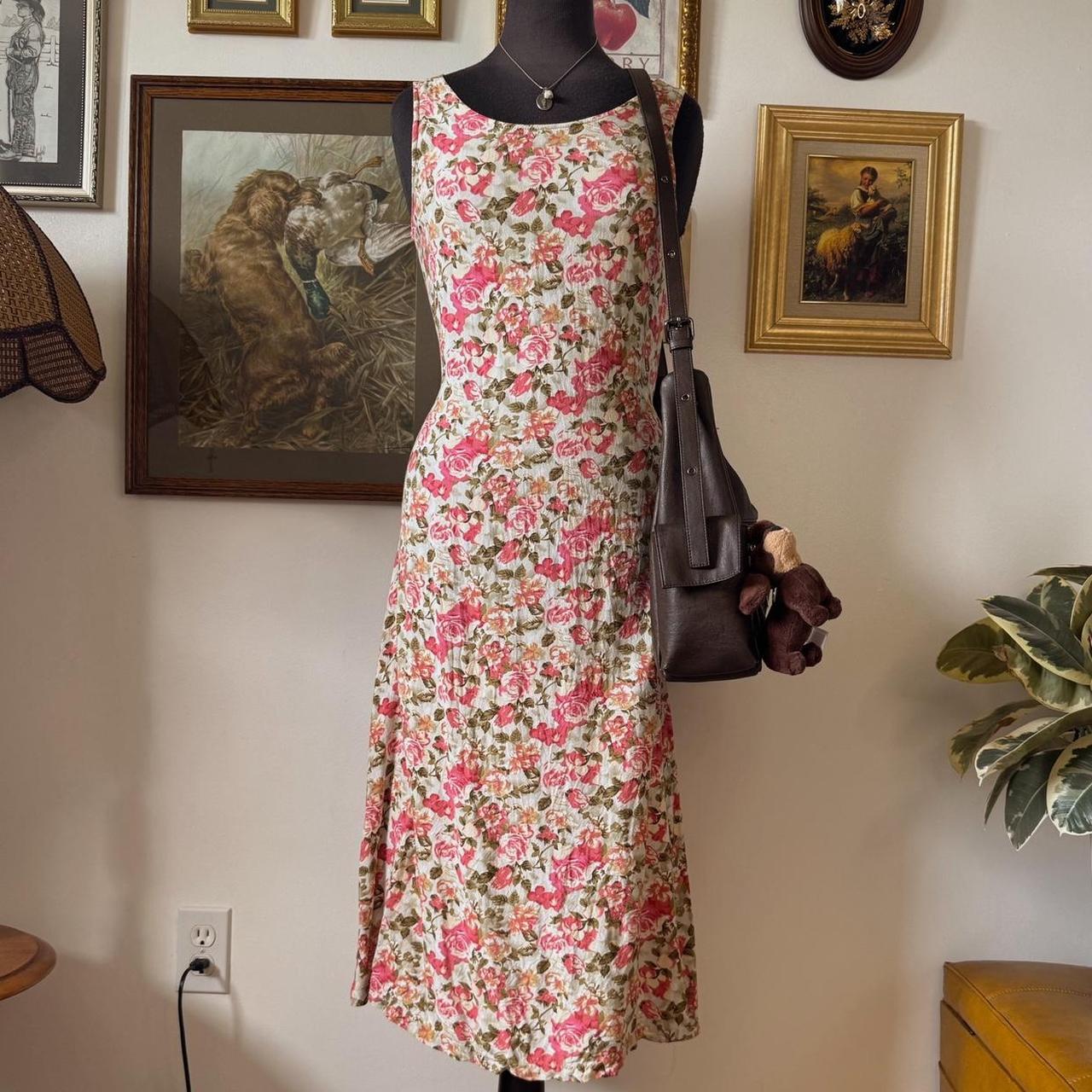 1990s floral maxi dress (S/M)