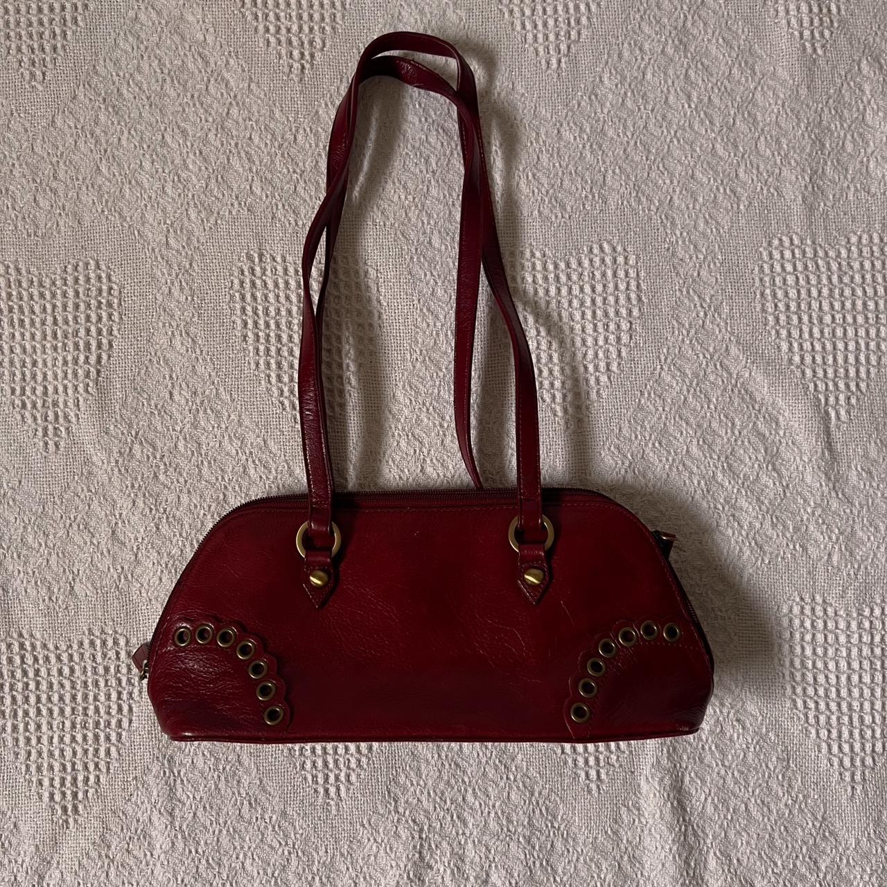 Cherry red shoulder bag