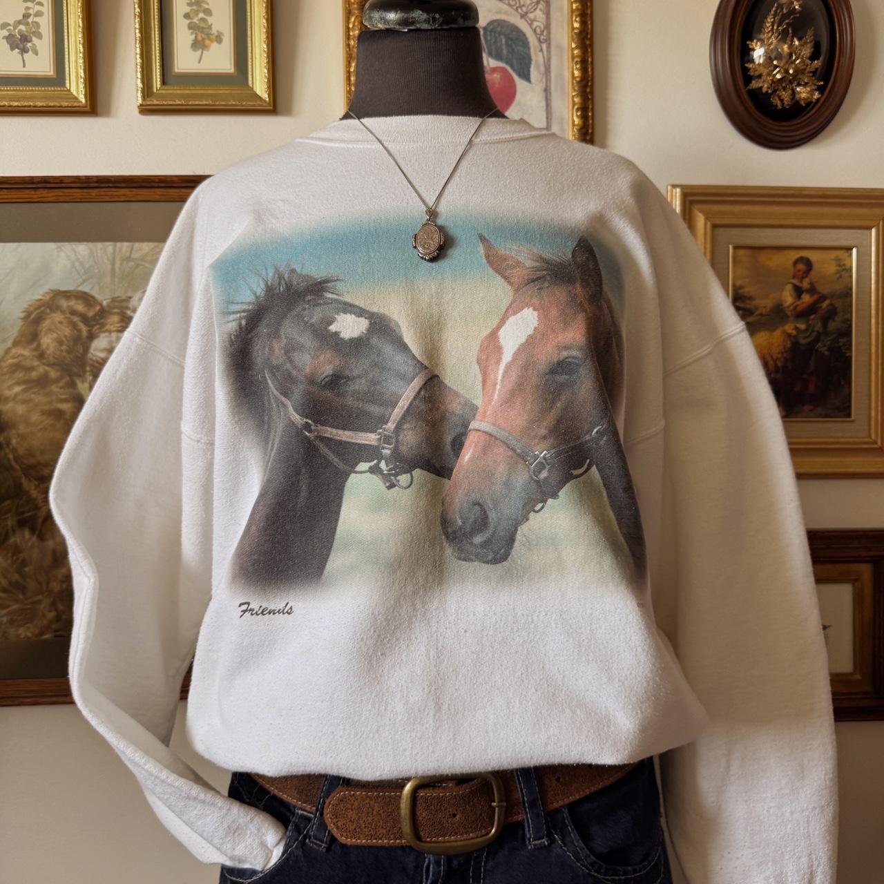 Horse crew neck sweatshirt (L)