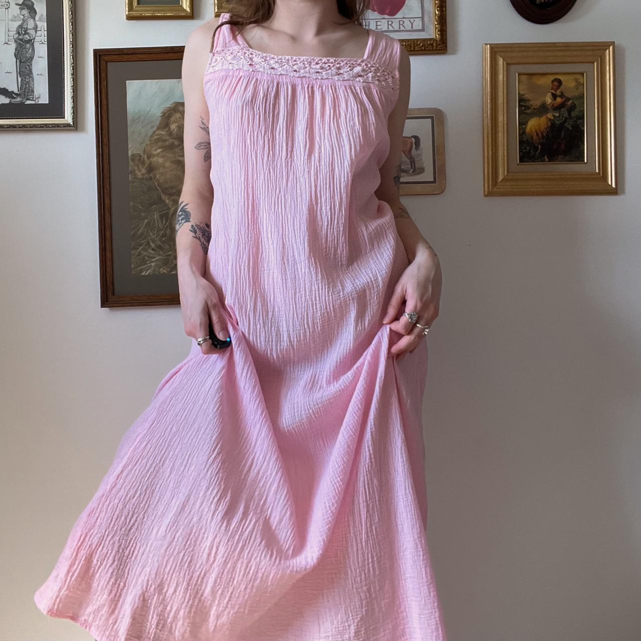 Bubblegum pink maxi dress (XXL)