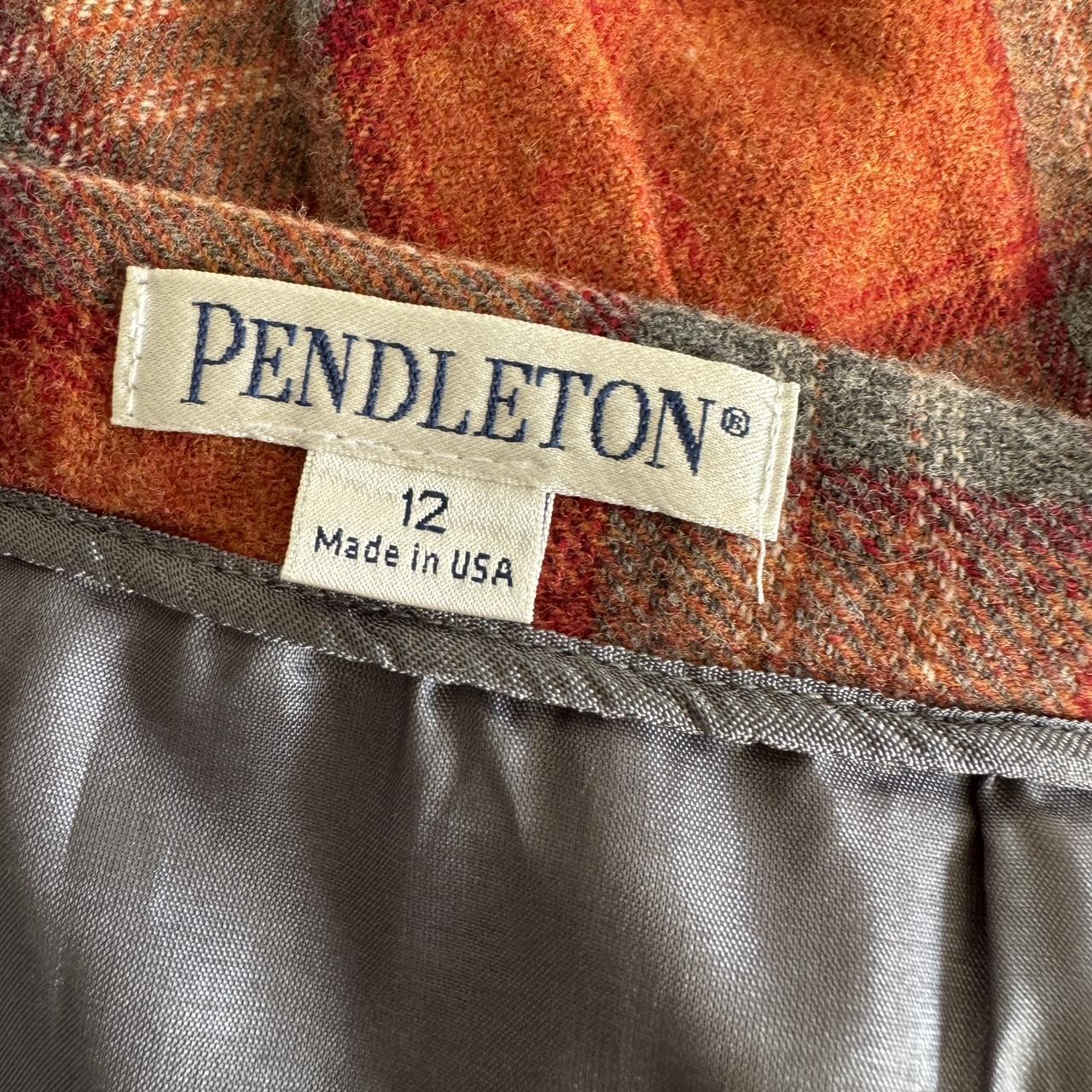 Pendleton plaid wool skirt (30")