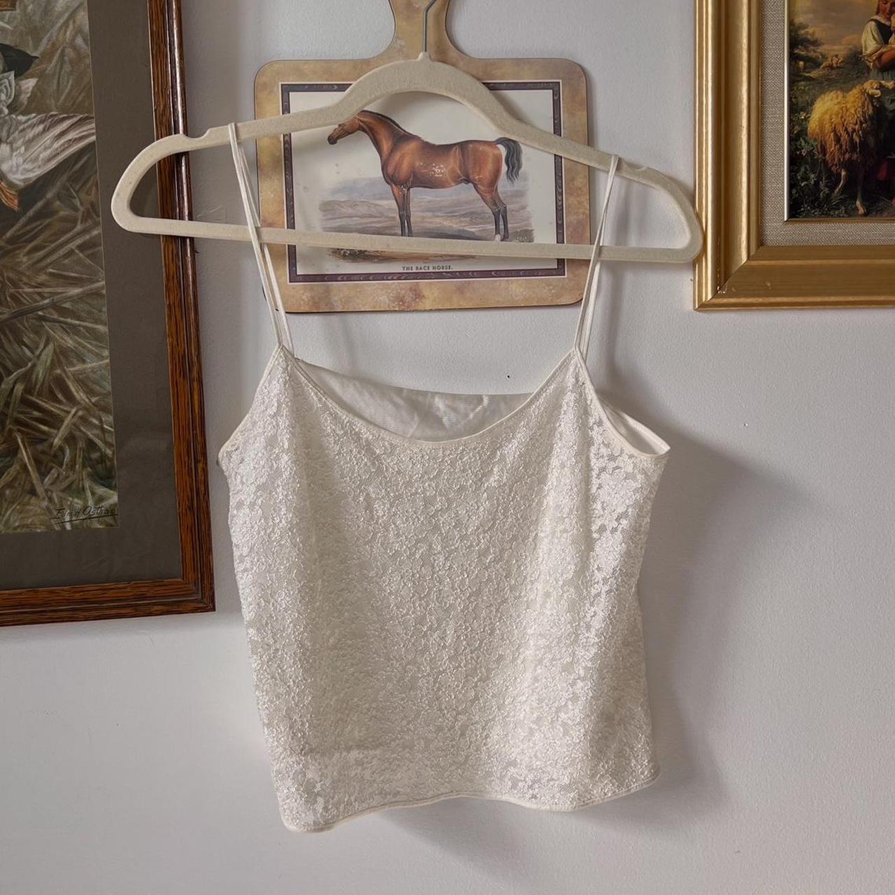 Cream lace 90's cami (S)