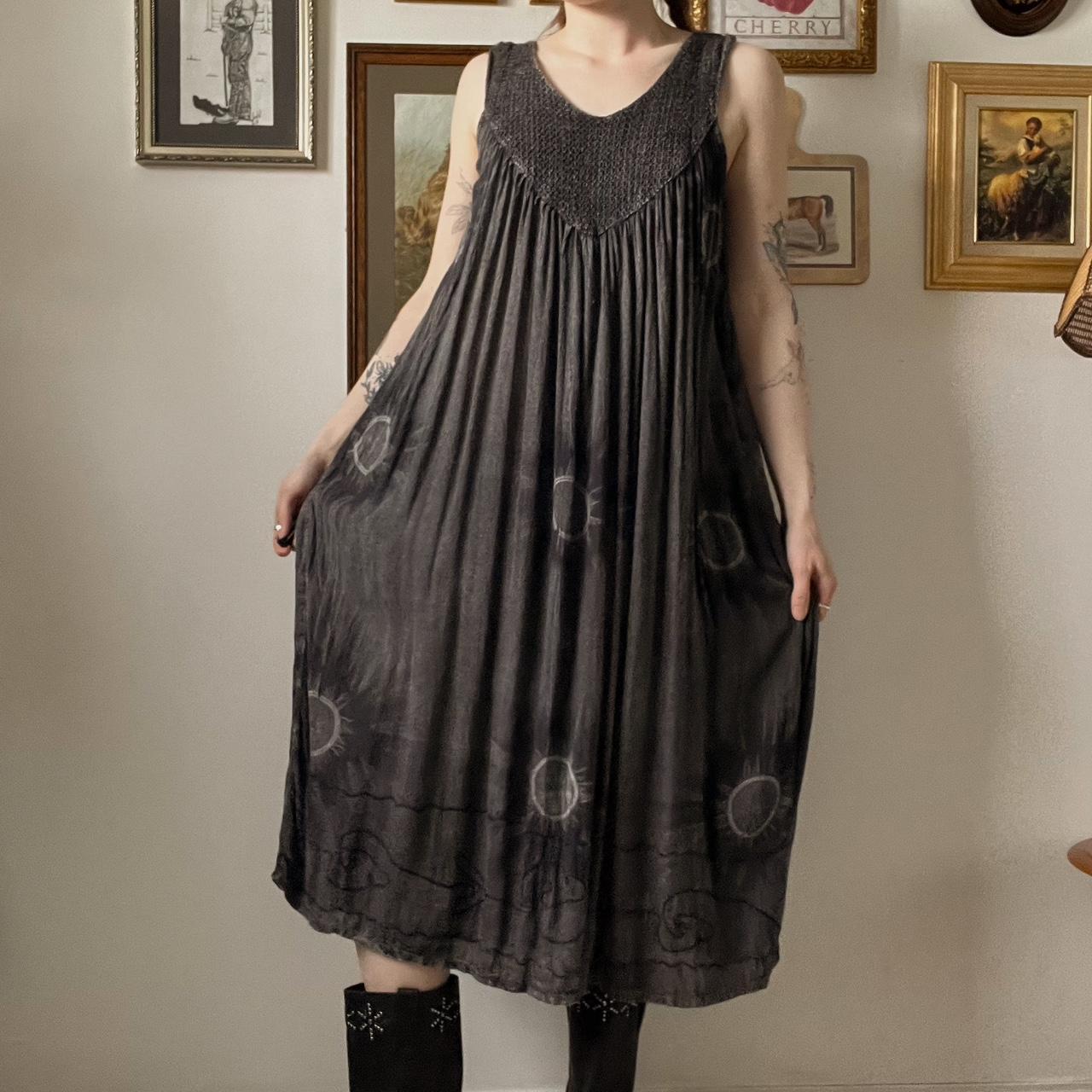 Black sun faded maxi dress (M/L)