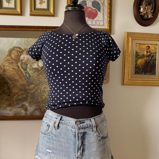 Ralph Lauren polka dot tee (M)