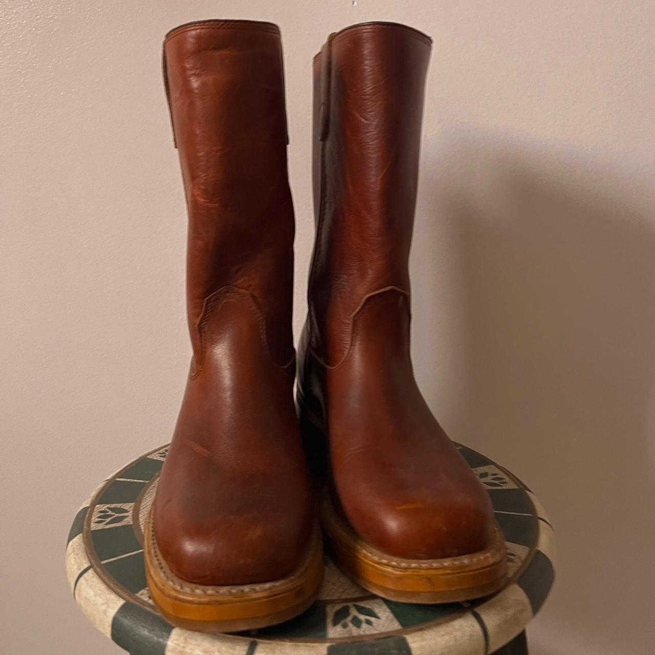 Vintage leather campus boots (6.5)