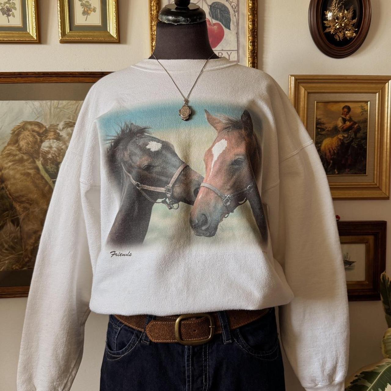 Horse crew neck sweatshirt (L)