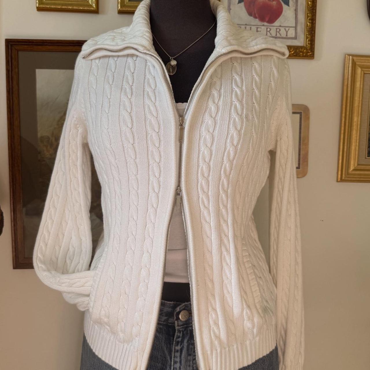 White Ralph Lauren cable knit (S)