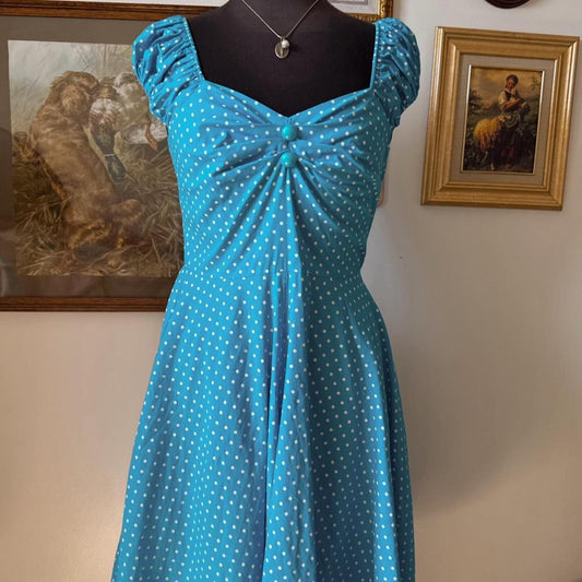 Vintage polka dot dress (M)