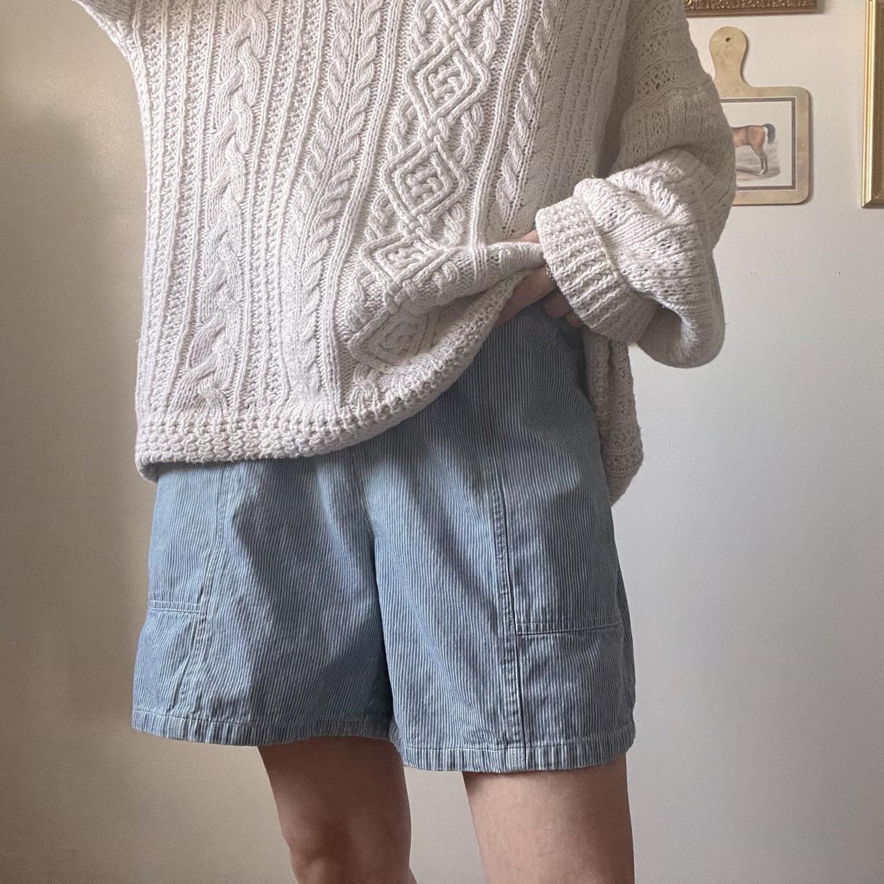 90s coastal striped shorts (XL)