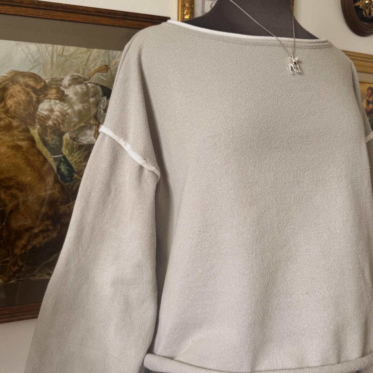 Soft grey coastal sweater (M)