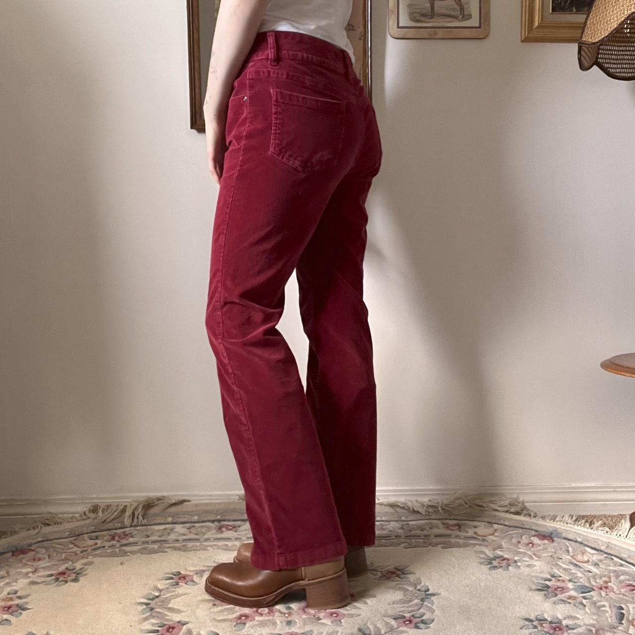 Red corduroy pants (L)